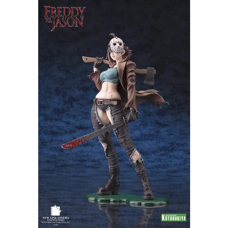 Original Kotobukiya BISHOUJO Statue HORROR Friday The 13th Jason·Voorhees Anime Action Figure Model Doll Collection Ornament