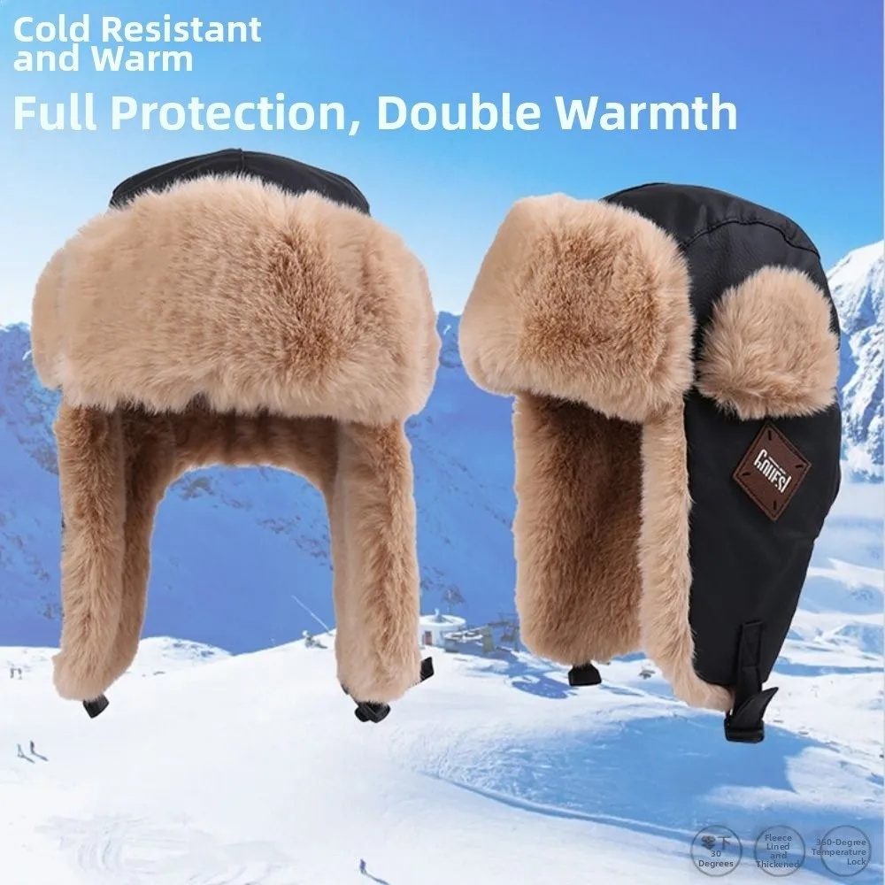 

Fashion Lei Feng Hat Waterproof Coldproof Ear Protection Hat Winter Warm Hooded Hat for Outdoor Cycling Skiing