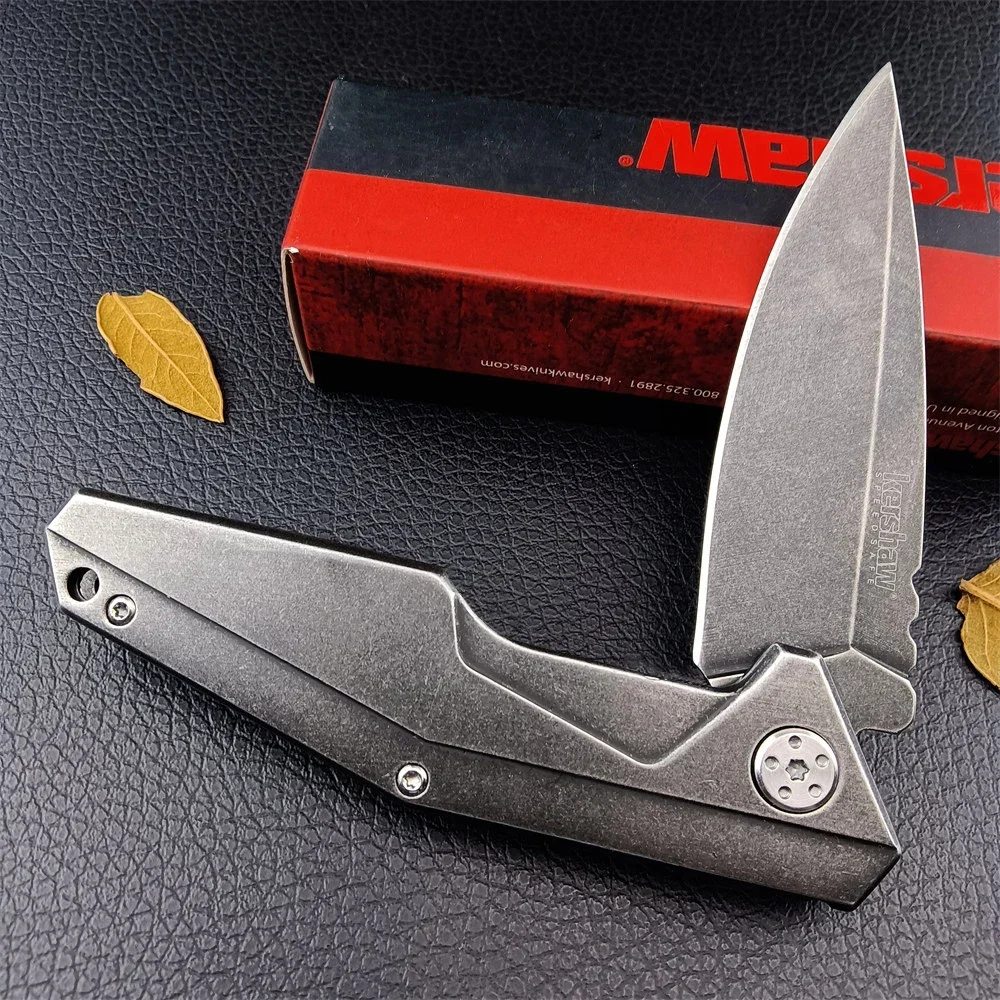 High Quality KS 1318 KITX Folding Knife 8Cr13 Blade Steel Handle with Pocket Clip Tactical Survival Utility Knife Edc Tool