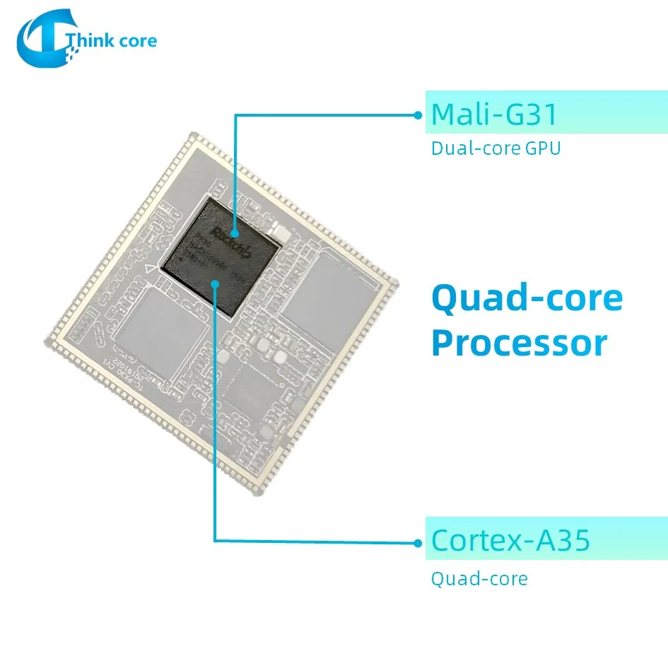 Rockchip PX30 SOM Core Board Run Linux Ubuntu Android с открытым исходным кодом, двойной экран для ТВ-приставки, ПК, ноутбука, коммерческого дисплея