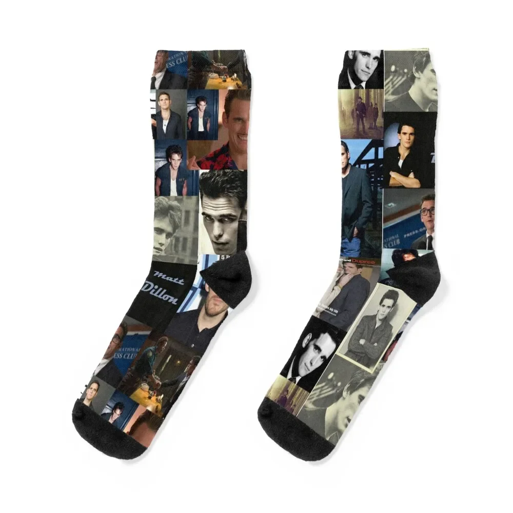 

Matt Dillon Abstract Collage Socks soccer anti-slip shoes cartoon custom sports Girl'S Socks Men's