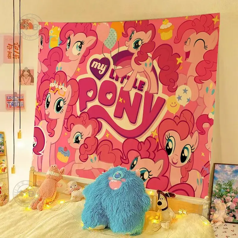 

Cartoon My Little Pony surrounding children's room decoration wall covering men's and women's dormitory bedroom bedside tapestry