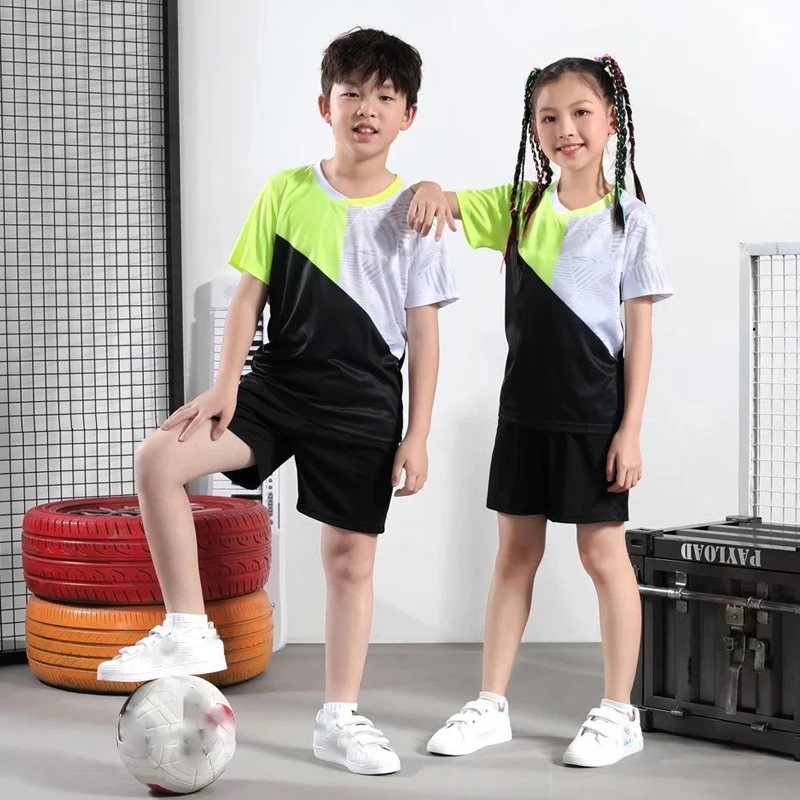 2-pcs Tennis jerseys set boys T-shirt table tennis Kids volleyball badminton clothes for Boy sports Tennis tracksuit suit