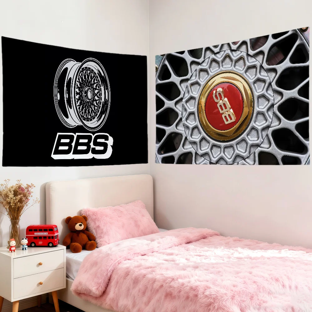 Fashion Cool Art B-BBS Flag for Room Dorm Camping Party Living Room Garage Bar Wall Picnic Club Decor Banner