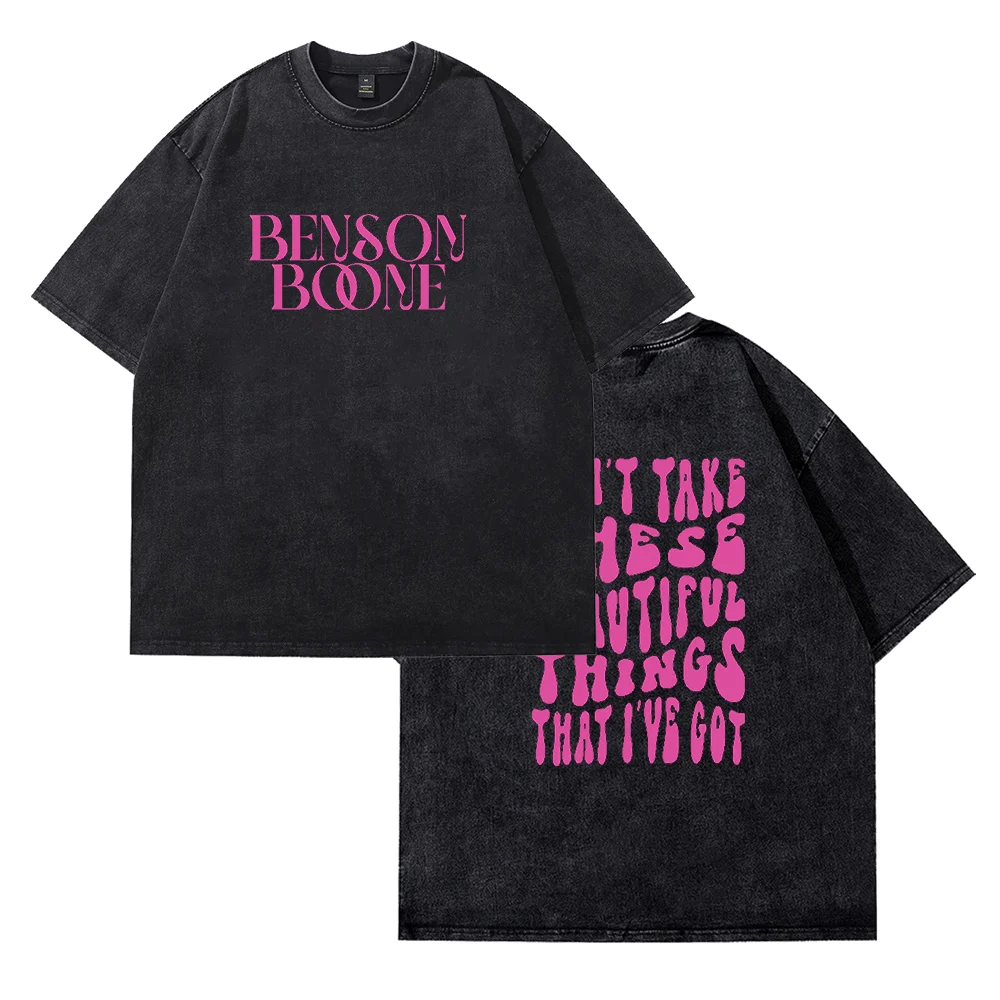 Benson Бун не берет эти красивые вещи, которые у меня есть хлопок, винтажная стирка, футболка, модная уличная летняя футболка
