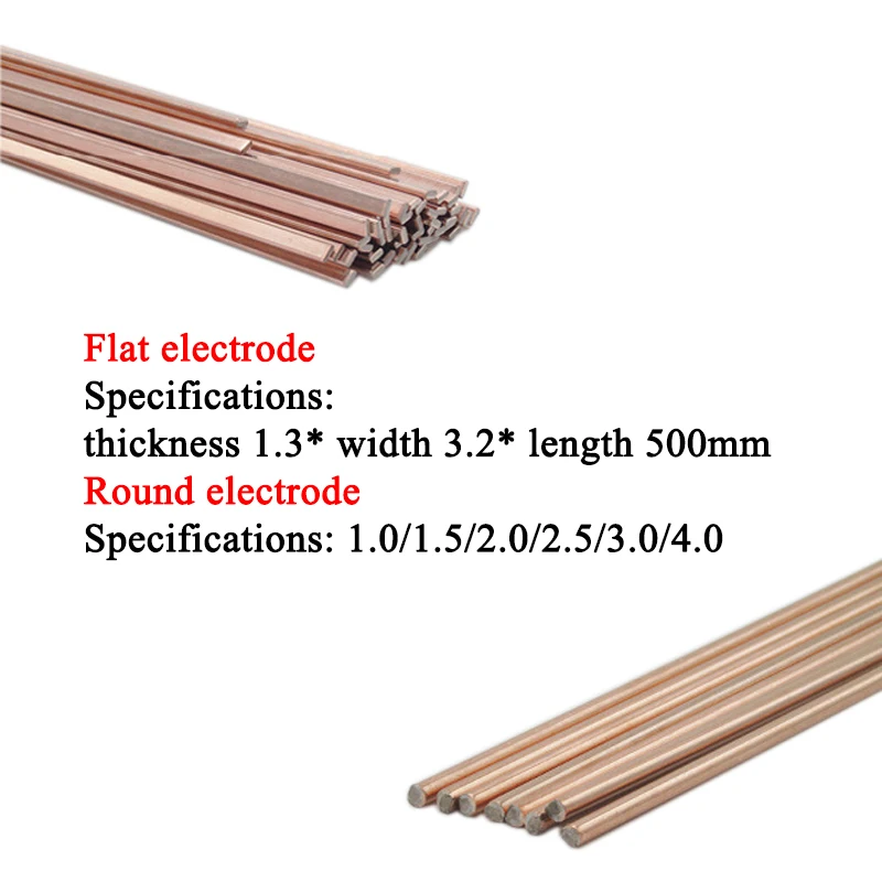 1/1.5/2/2.5/3/4mm 50cm Brass Welding Rod Phosphorus Copper Electrode Welding Wire Soldering Rod Bronze No Need Solder Powder