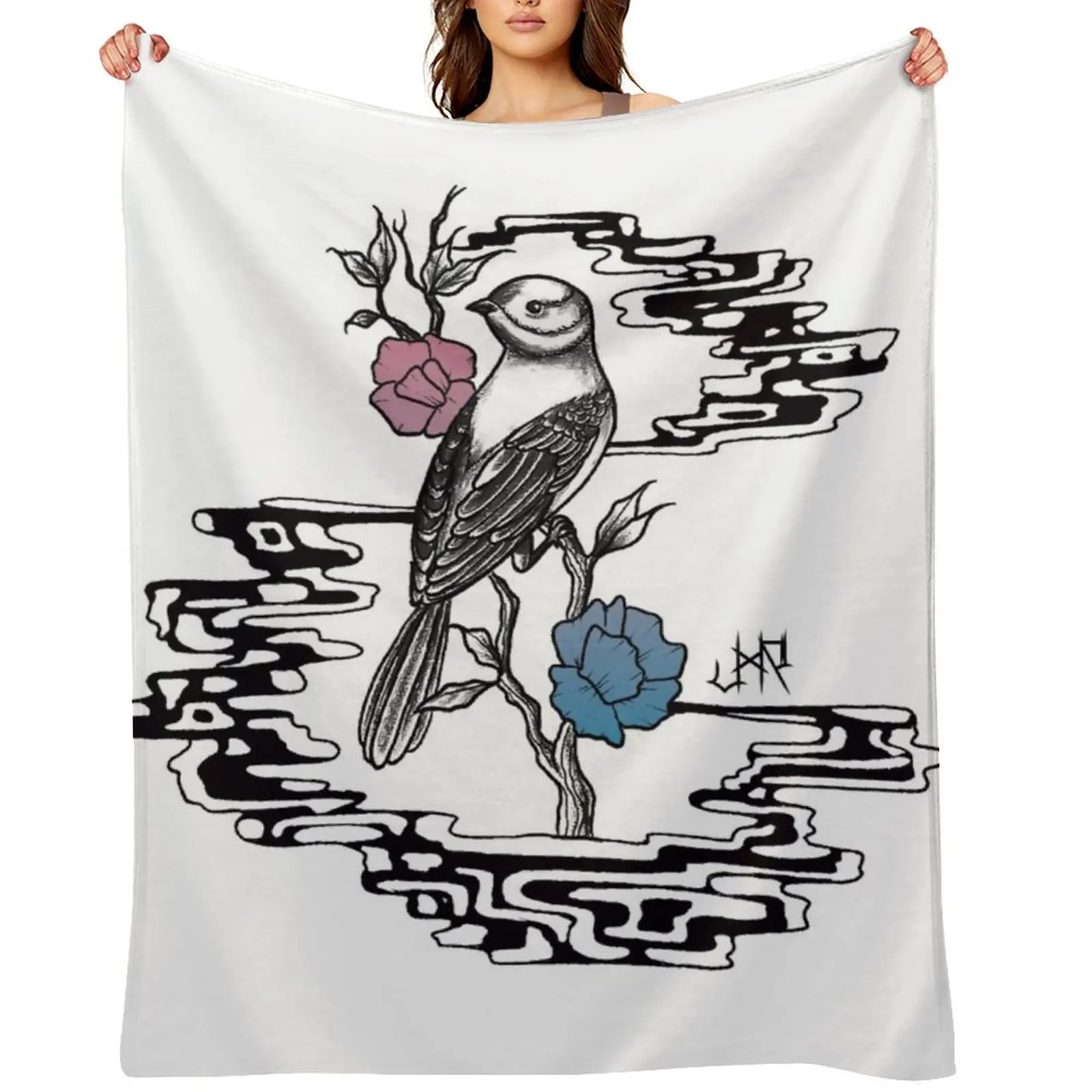 

Bird on a Cloud Throw Blanket Blankets For Baby blankets ands Custom Polar Blankets