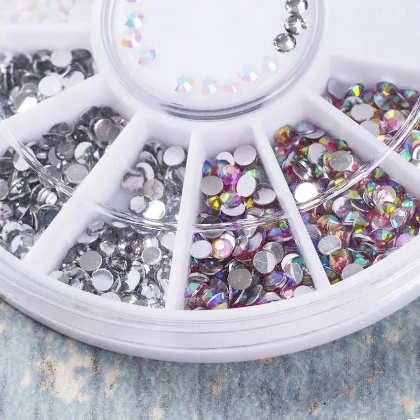 1 Box Colorful Jelly Resin 3D Nail Art Flatback Rhinestone Gems DIY High Quality Nails Enhancement Jewelry Fashion Accessories
