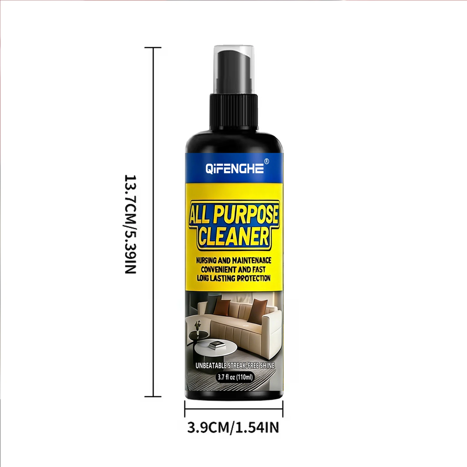 All Purpose Cleaner Spray with Microfiber Towel, Multipurpose Streak-Free Cleaning Solution for Home, Car, Furniture, Kitchen, view 5