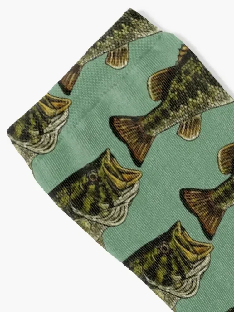 Bass Fish Socks soccer anti-slip sport christmas gifts christmass gift Designer Man Socks Women's