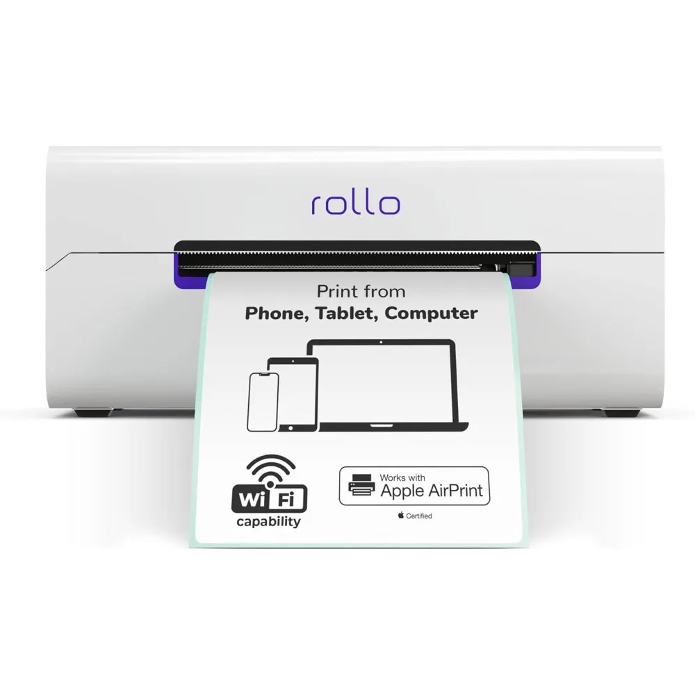 

Wireless Shipping Label Printer - Wi-Fi Thermal Label Printer for Shipping Packages - AirPrint from iPhone, iPad, Mac