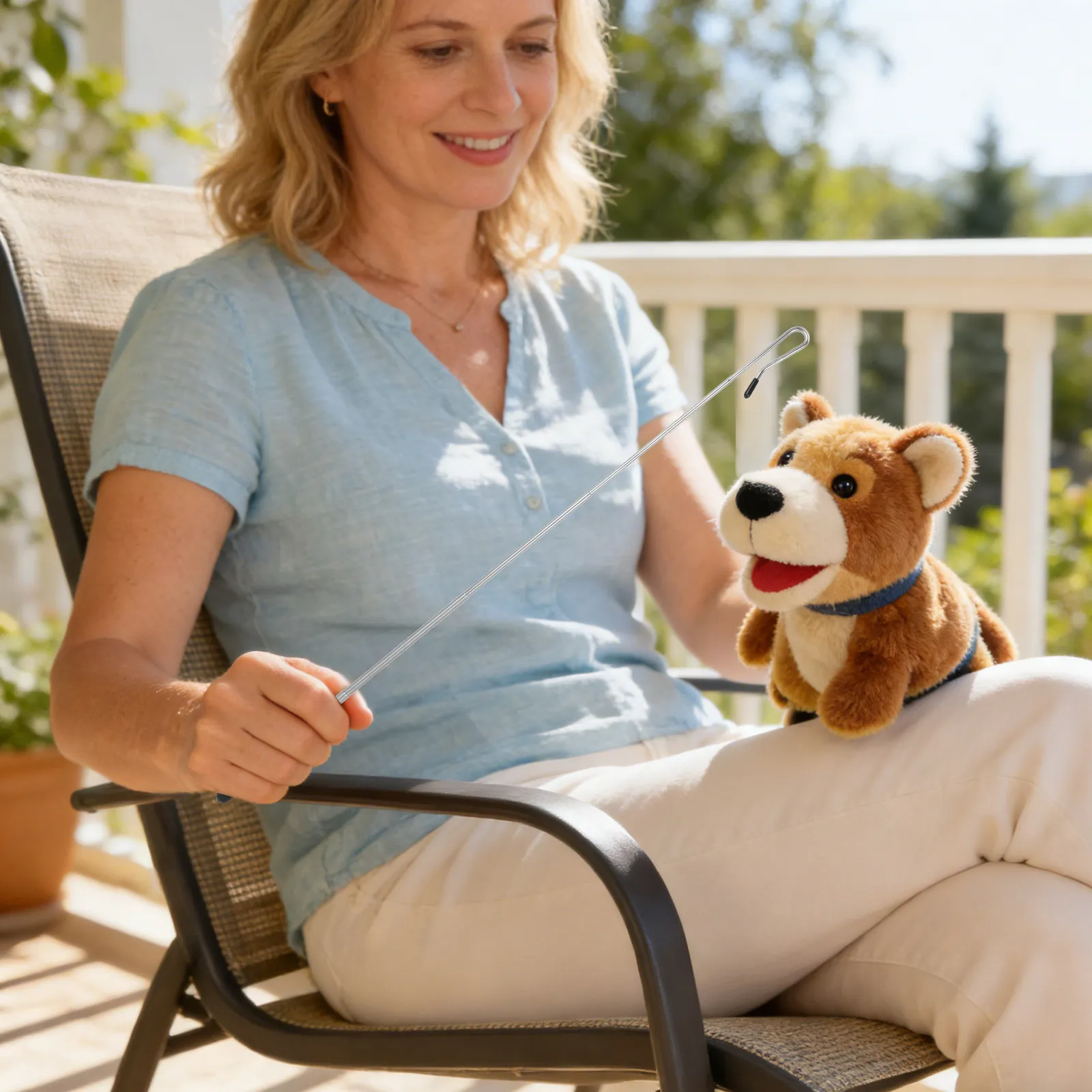 

2Pcs Hand Puppet Control Rod Promotes Imaginative Play Easy Control Precise Movement Half Body Puppet Manipulation Stick