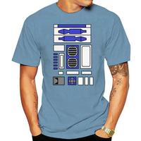 Camiseta de diseño R2D2 Unisex, camisa Hipster de cuello redondo, informal, a la moda, verano, 2024