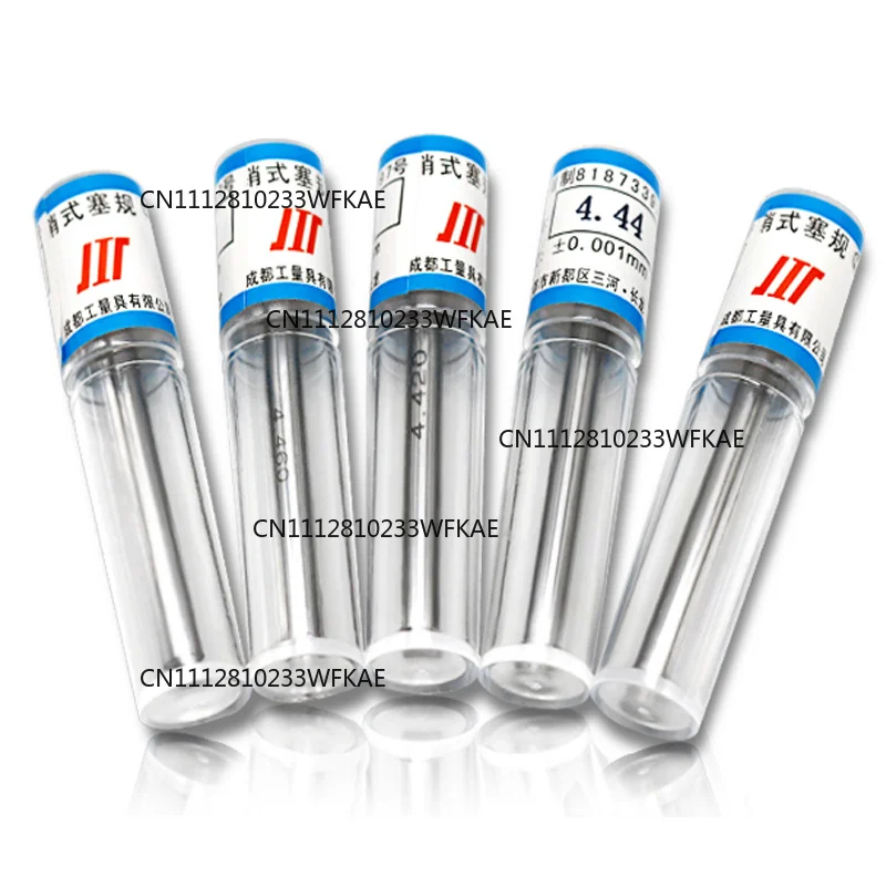 1~2~3~4~5 0.3-1MM 1-10MM Precision Steel Pin Gauge Step 0.01mm Smooth Plug Gauge Hole Gauge Set Pin Measuring Tool
