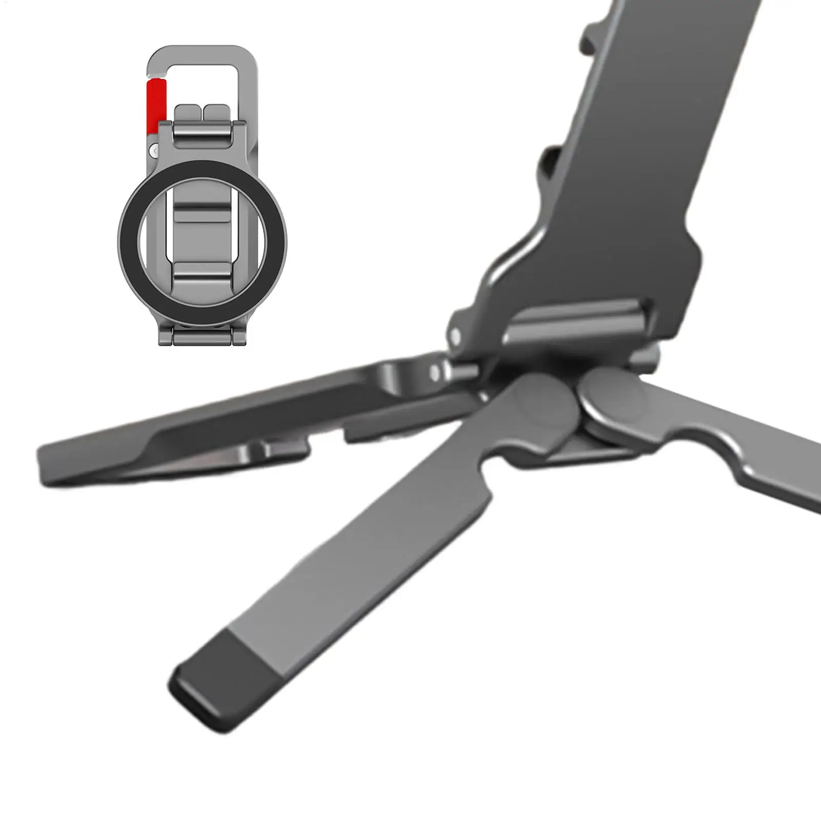 Tripod untuk Ponsel, Dudukan Ponsel Lipat Magnetik untuk Rekaman Video Selfie, Pembuatan Konten, Pengambilan Gambar, Gym, Perjalanan, Vlog