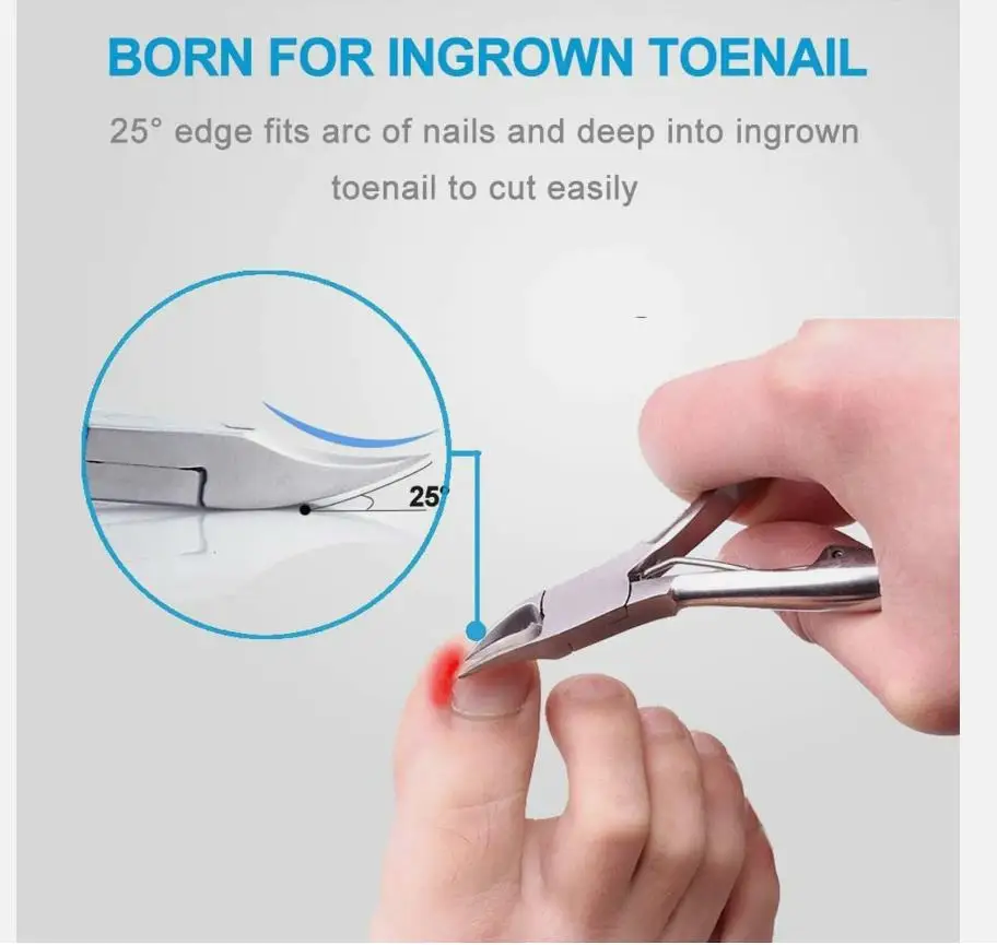 Multifunction Toe Nail Clipper Trimmer For Ingrown Thick Toenails Fingernails Sharper Fingernail Toenail Pruning Trimming Tool