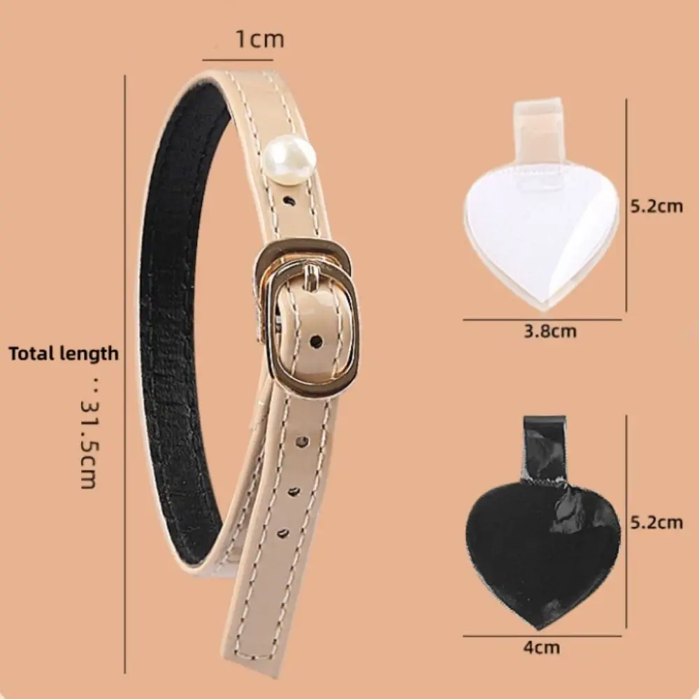 1쌍 패션 진주 하이힐 신발 밴드 버클로 조절 가능 여성 신발끈 헐거짐 방지 힐 스트랩 벨트