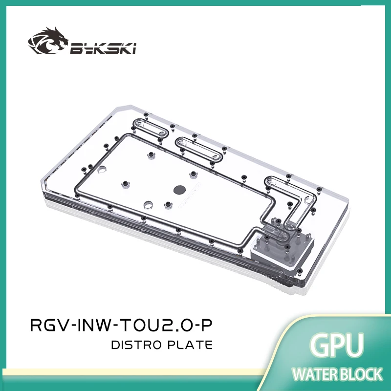 BYKSKI Acrylplatine Wasserkanallösung für IN WIN TOU2.0 Gehäuse für CPU GPU Block / Combo DDC Pumpe RGV-INW-TOU2.0-P