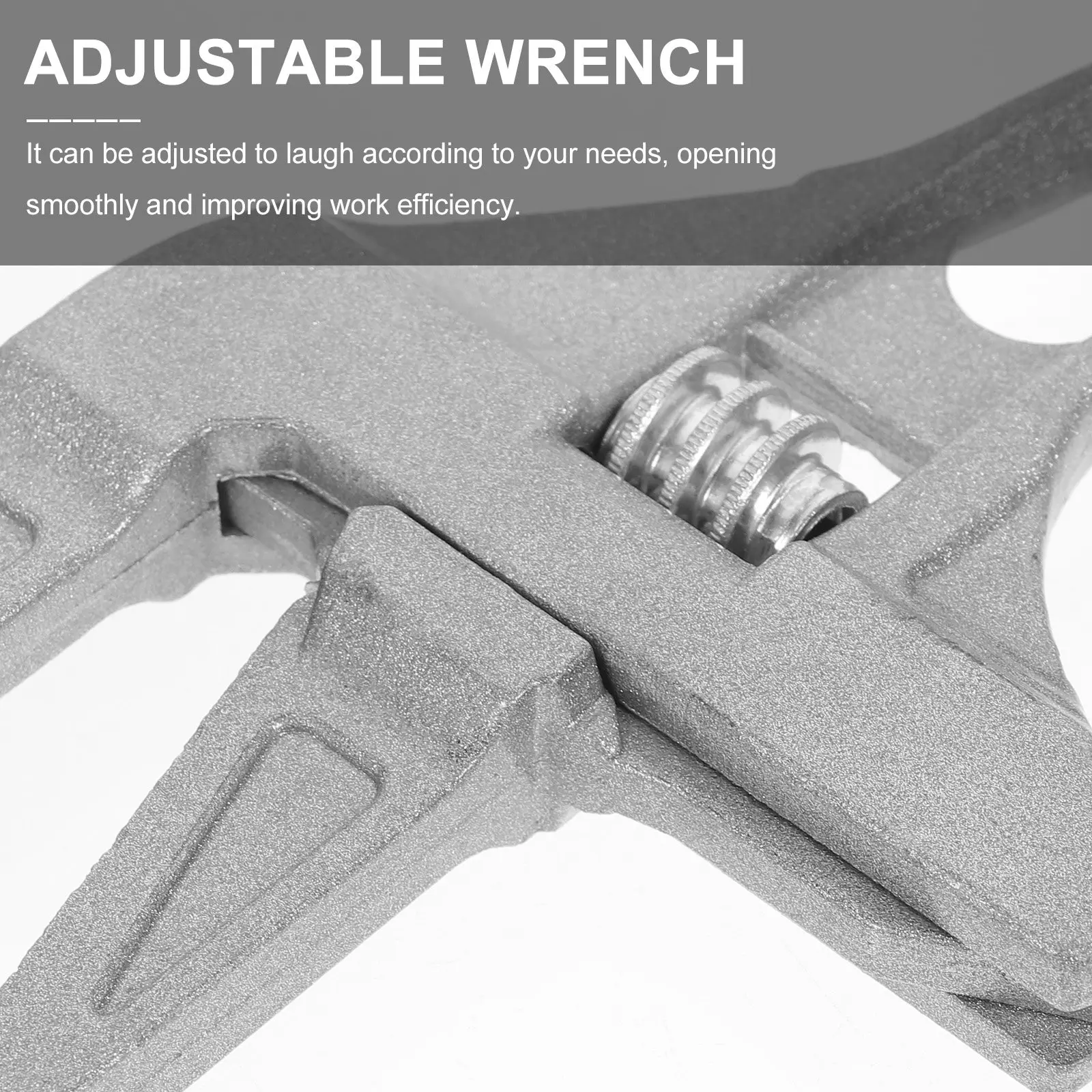 Aluminum Alloy Adjustable Wrench Professional Plumbing Tool for Sink Basin Pipe Nut Screw Repair High Strength Smooth Jaw