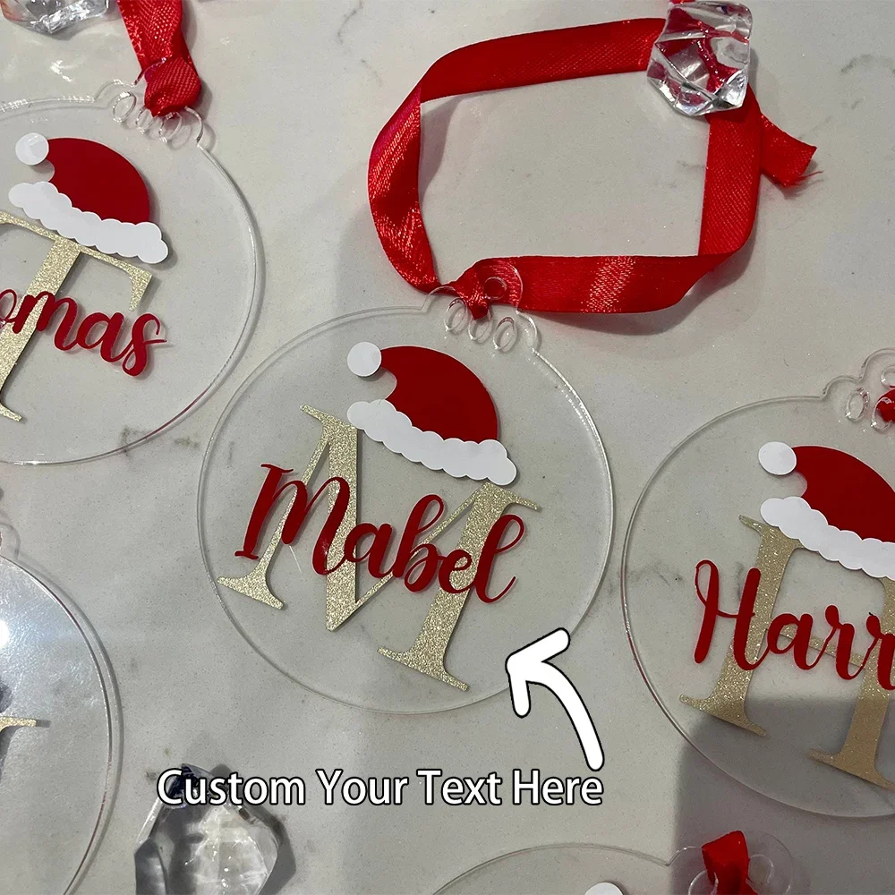 Персонализированное фотоукрашение на Рождество, семейные рождественские подарки, праздничные подарки, подарки для пар, индивидуальное украшение для фотографий