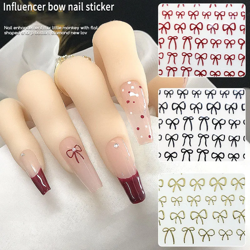 الملونة القوس ملصق مسمار الفن ملصقات ذاتية اللصق الشارات مسمار الفن الديكور بريق سحر مانيكير الفن الديكورات رقائق #1