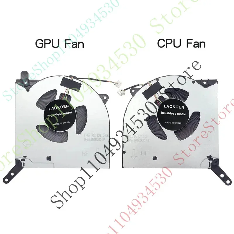 HC ventilateur de refroidissement de remplacement pour Lenovo Legion R9000P 2021 modèle ordinateur portable de jeu série CPU GPU ventilateur (4 broches 4 fils) 10V 0.8A