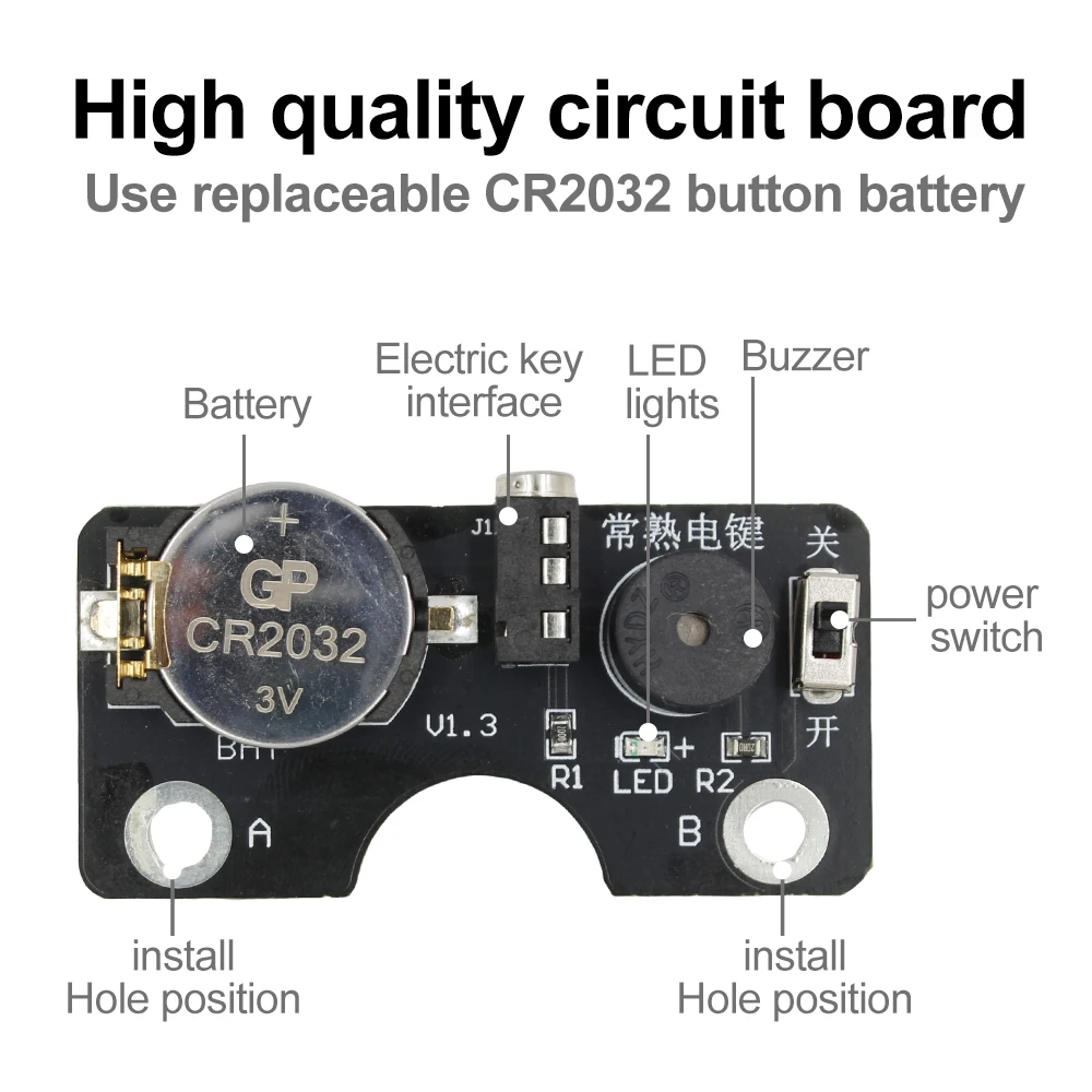 CW Trainer Light And Sound Circuit Board For CW Morse Key Training Exercises Supports Vertical Hand Keys Electrical Supplies