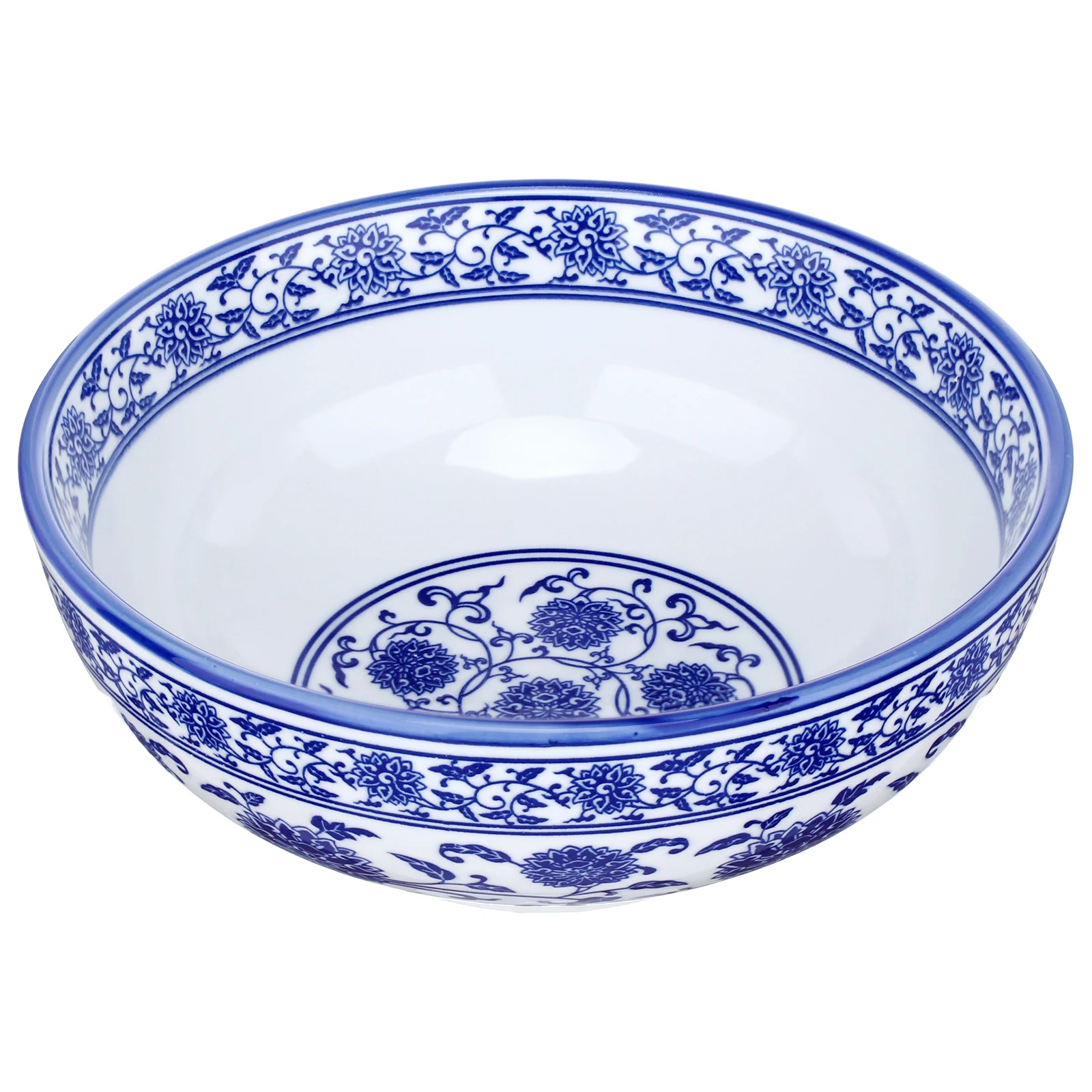 

Large 8 Inch Ceramic Bowl Blue And White Porcelain Noodle Bowl Chinese Style Ceramic Bowl Ramen Bowl High Quality