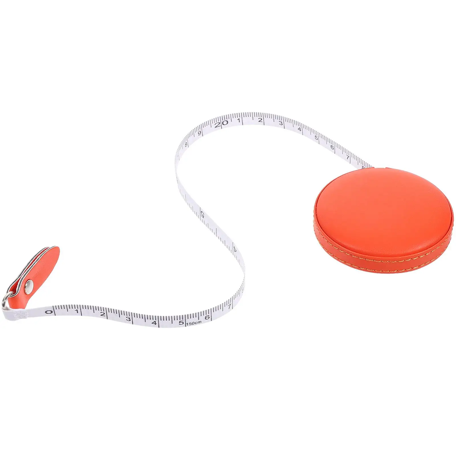 Measuring Tape Measure Portable Tapes Garment Practical Lose Weight PU Lovely Small Orange Adorable Fitness