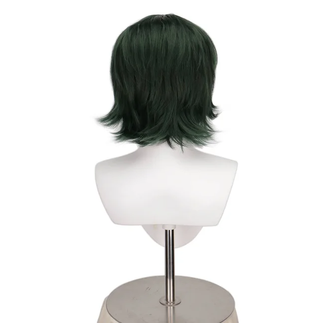 Kurze grüne Haarperücke Shimetsu Kaiyuu Halloween Party Perücken Anime Jujutsu Kaisen Maki Zenin Cosplay Perücke – Detail 3
