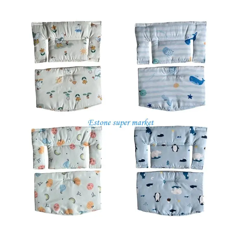 

090B Baby High Chair Cushion Cotton Sitting Mat Fashionable Splitter Cushion for Dining Chairs