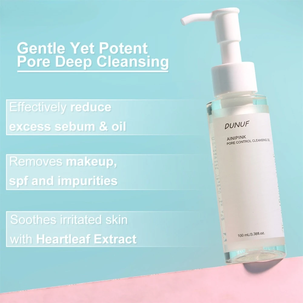 คลีนซิ่งออยล์สีขาว 100 มล. น้ำยาล้างเครื่องสำอาง สูตรอ่อนโยนที่มีประสิทธิภาพสำหรับทุกสภาพผิว ไม่มีสารตกค้างเหนียวเหนอะหนะ สำหรับผิวบอบบางรอบดวงตา ผลิตภัณฑ์เพื่อความงาม