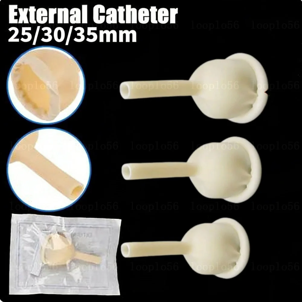 20/25/30/35MM Male External Catheter Medical Sterilized Latex Catheter Urine Collector Elderly Incontinence Urinary Latex Sleeve