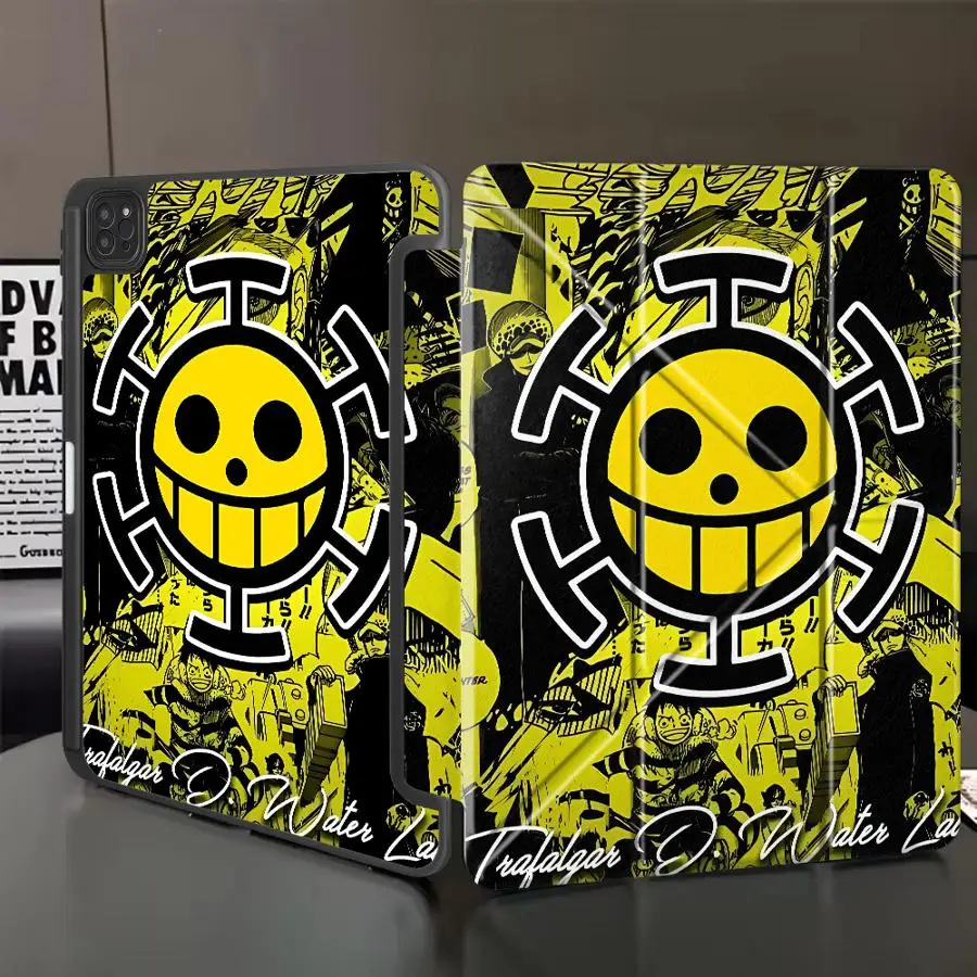 

Чехол-подставка для планшета с логотипом аниме One Piece для iPad Pro 2025, Mini 6, 7, Air 4, 5, M3, M2, 1, 2, M4, 11 дюймов, Pro 11-го, 10-го, 9-го, 8-го поколений