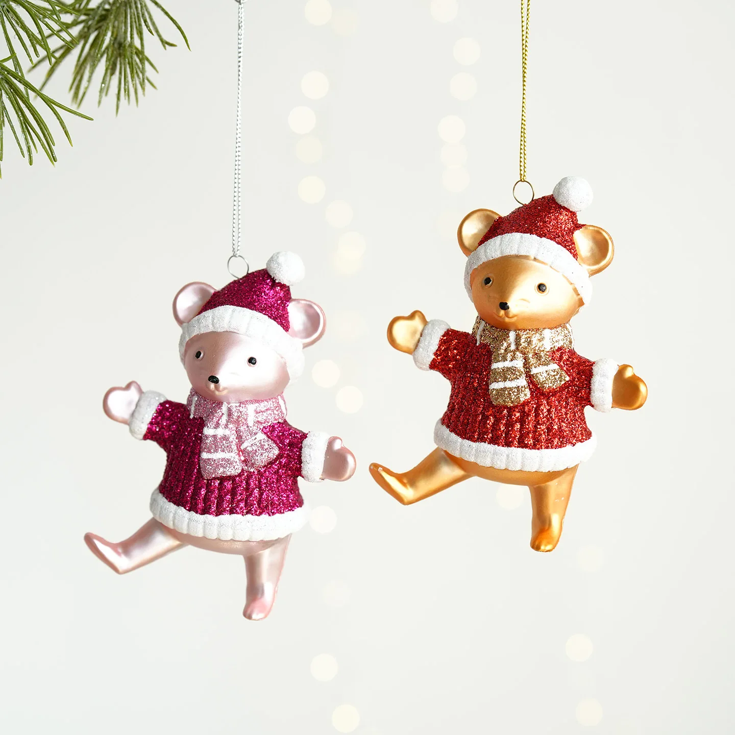 Christmas Atmosphere Balloon Dog Small Pendant Christmas Tree Snowflake House Pendant Small Ornament Wreath Accessory - view 4