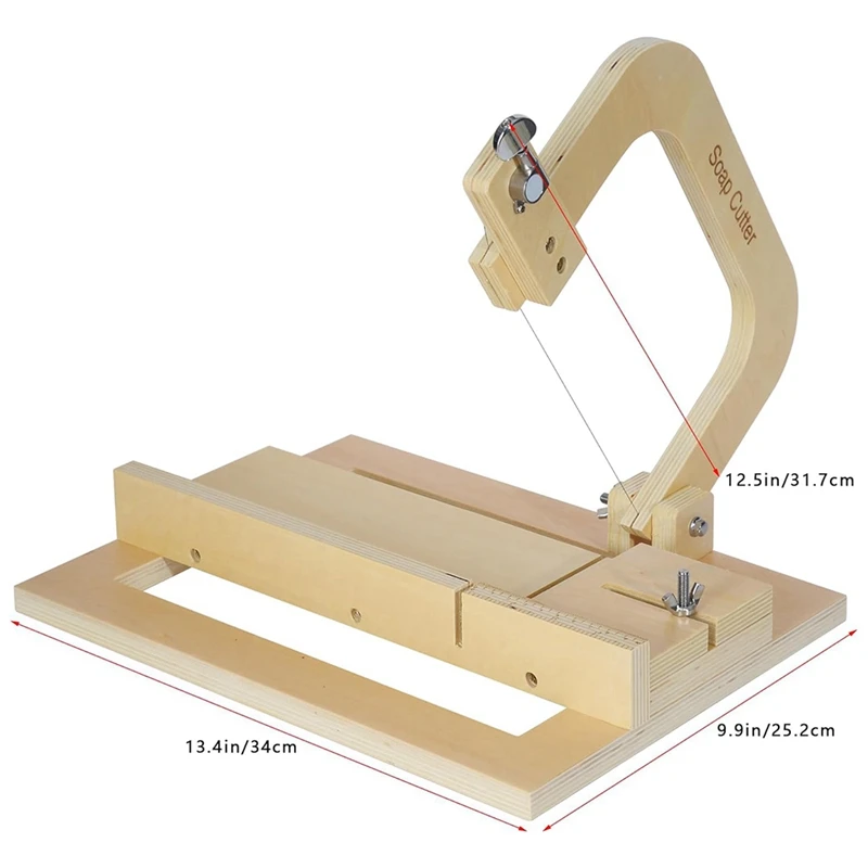 Rękodzieło drewniane urządzenie do cięcia mydła regulowane narzędzie do cięcia drutu do mydła, masła, ciasta, chleba, świec, sera