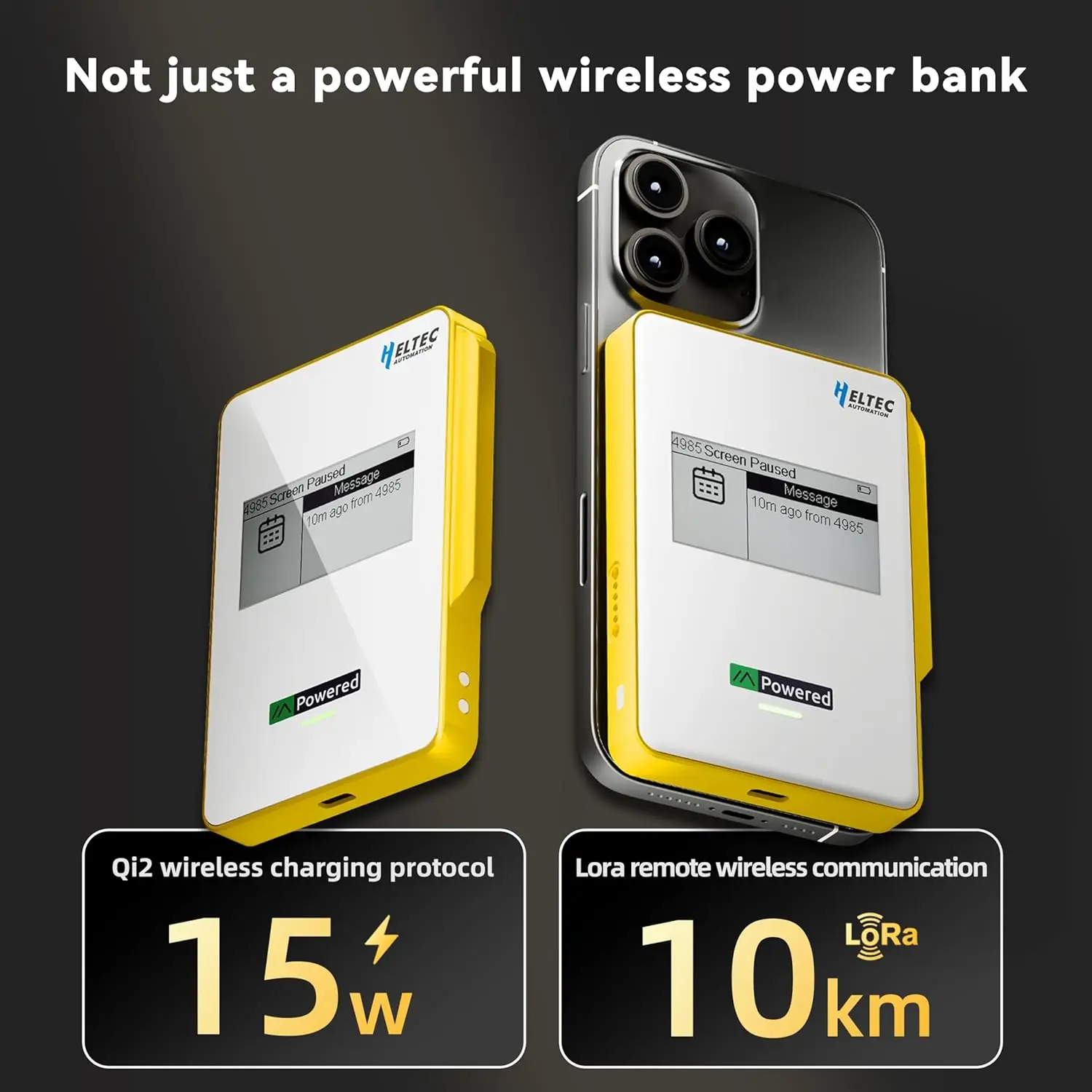 헬텍 메쉬포켓 5000/10000mAh Qi2 마그네틱 충전 보조배터리 메쉬스타틱 15W 무선 고속 충전 (블루투스, 로라 지원) 아이폰17용