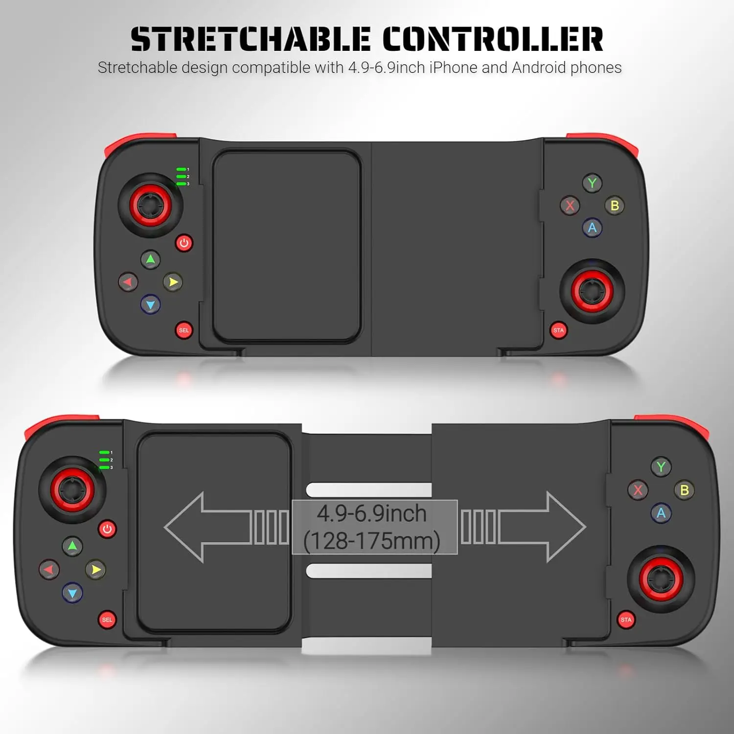 Wireless Game Controller Bluetooth Gamepad Joysticks for iPhone for iOS Android PC Direct Play