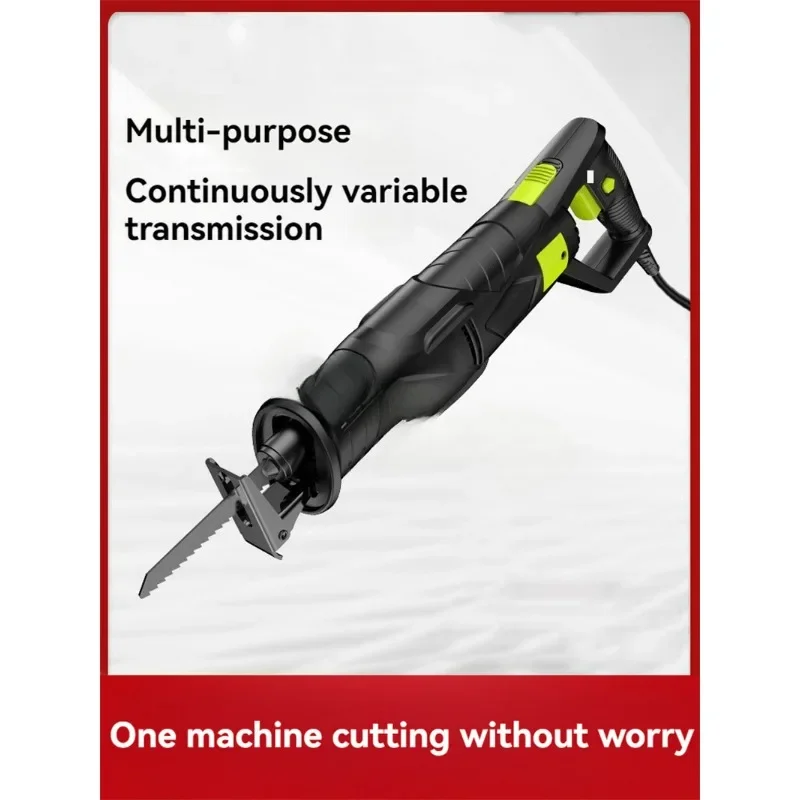 750W Electric Reciprocating Saw With Adapter Blades DIY AC Electric Saw For Wood Metal Plasitic Cutting 220V