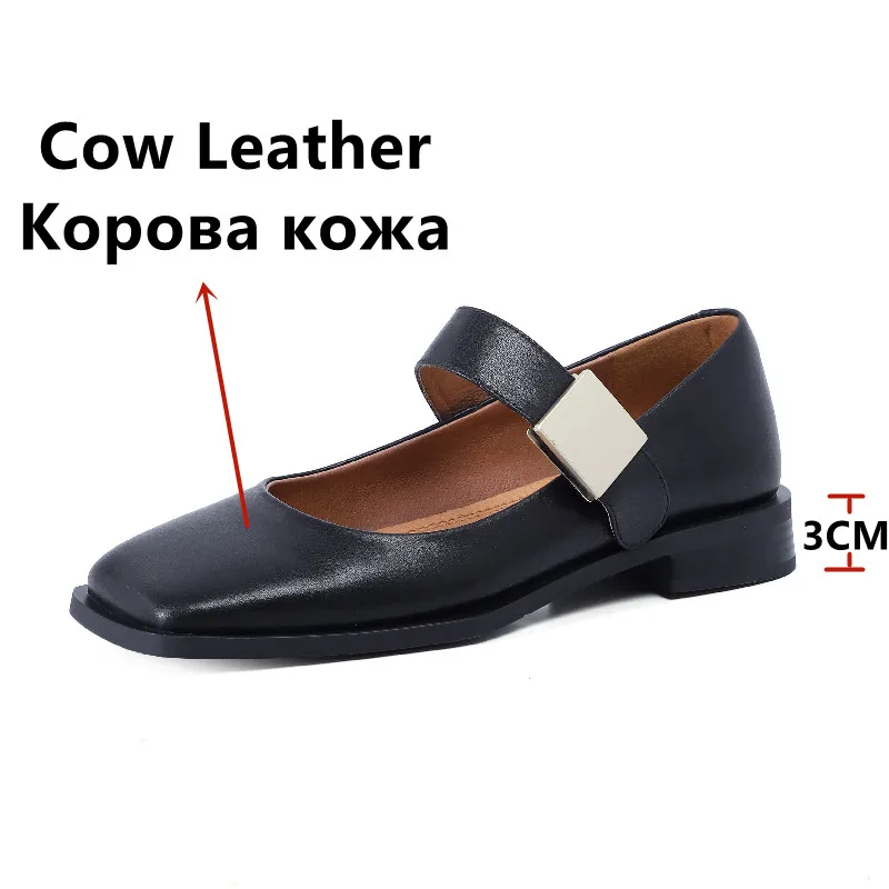 FEDONAS Retro Style kobiety pompy niskie obcasy prawdziwej skóry ozdoby metalowe buty Mary jane kobieta wiosna lato pracy na co dzień