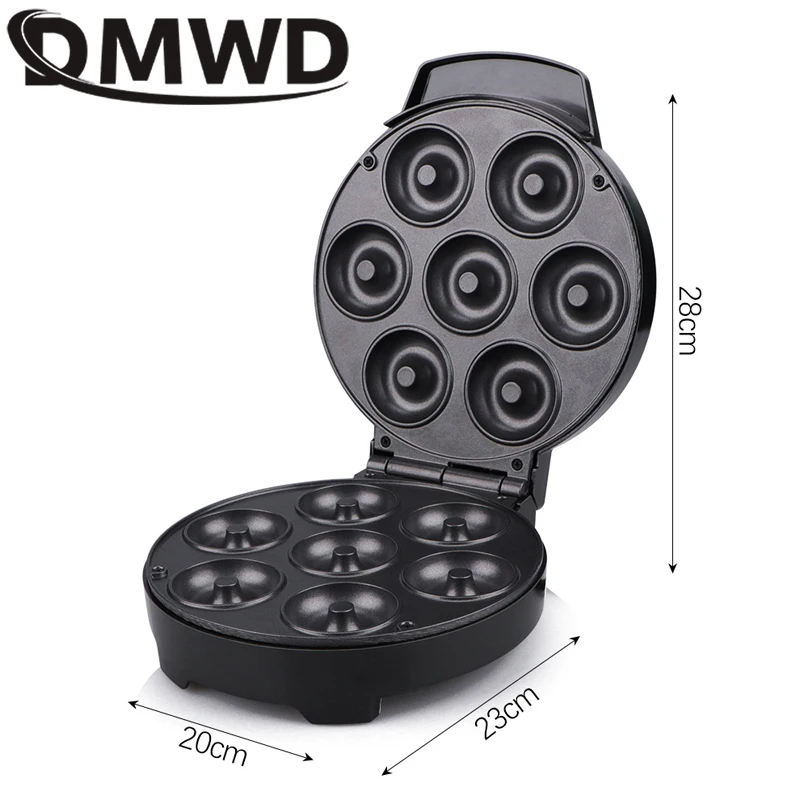 DMWD-máquina eléctrica para hacer rosquillas, 110V/220V, calentamiento Automática, huevo, pastel, pan, hornear, alta potencia, calentamiento rápido, horno, sartén para desayuno