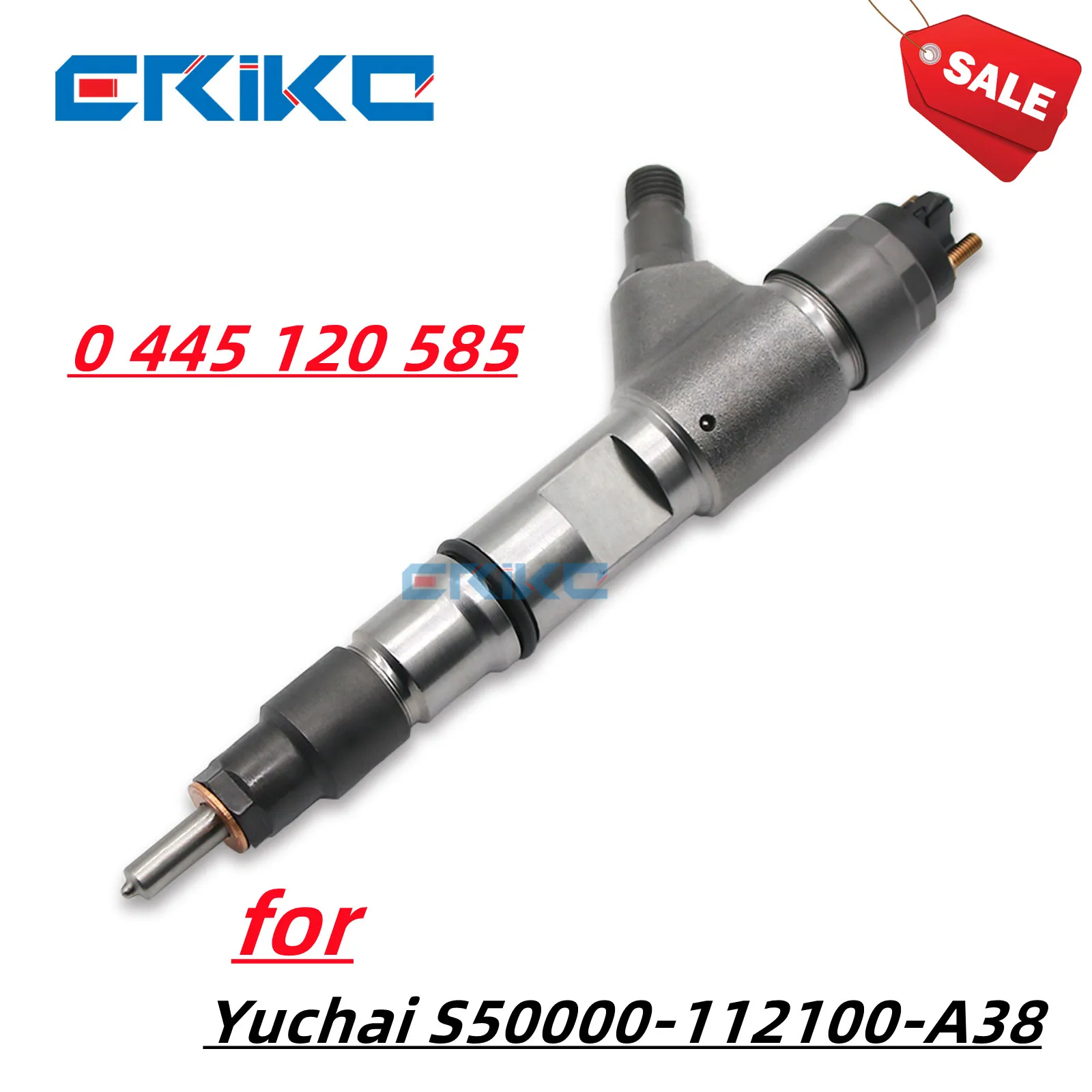 ERIKC 0 445 120 585 Common Rail Injector 0445 120 585 Diesel Injection Syatem for Yuchai S50000-112100-A38