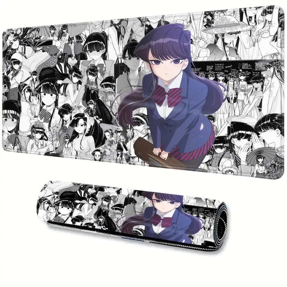 

Large HD Komi Shouko Girl Table Mat Gamer Manga Keyboard Mat Desktop Mousepad Gaming Mouse Pad Student Writing Desk Mats