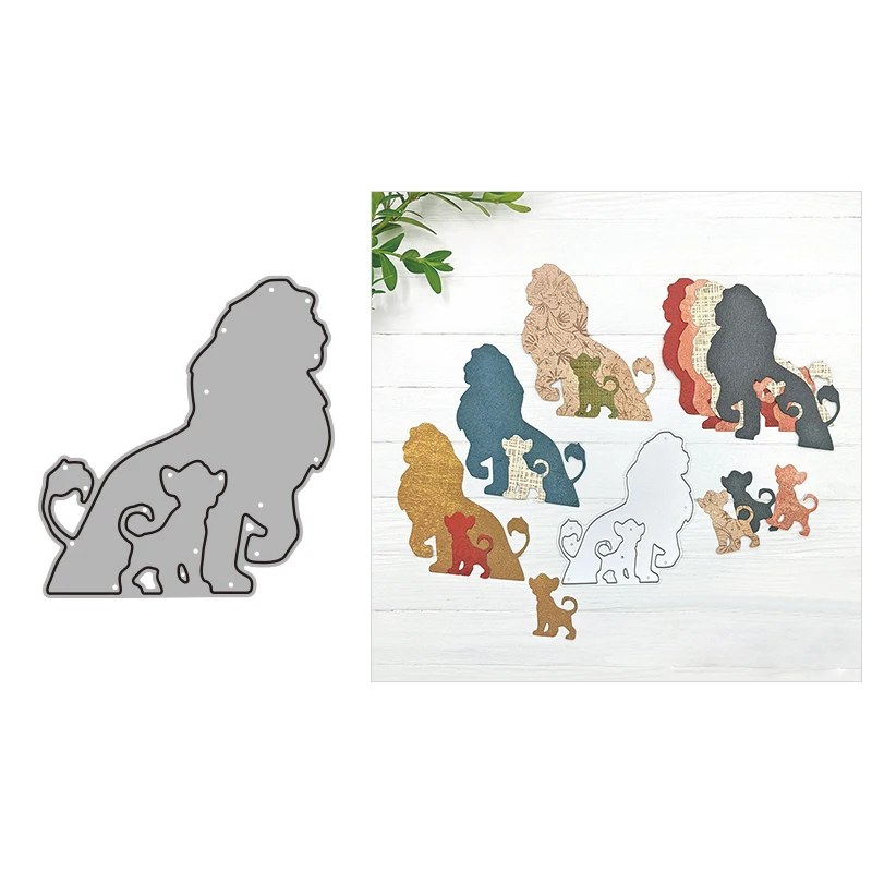 Disney Lion King Metal Cutting Dies Diecut For DIY Scrapbook Paper Cards Making Decorative Craft Diecut New Arrival 2022