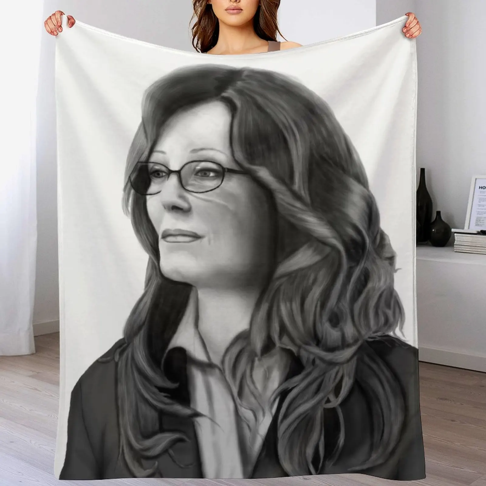 

Laura Roslin Throw Blanket Flannel Fabric Sofa For Sofa Thin valentine gift ideas Blankets