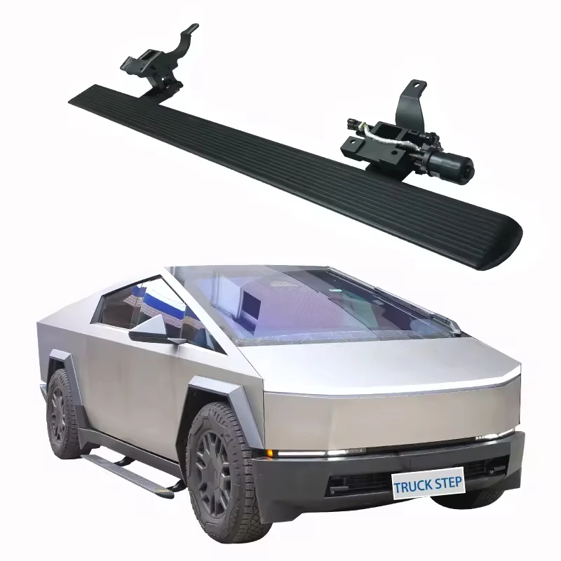 

Aluminum Alloy Auto Side Steps Power Running Boards for Cybertruck Retractable Electric Accessory Body Kit for Cybertruck