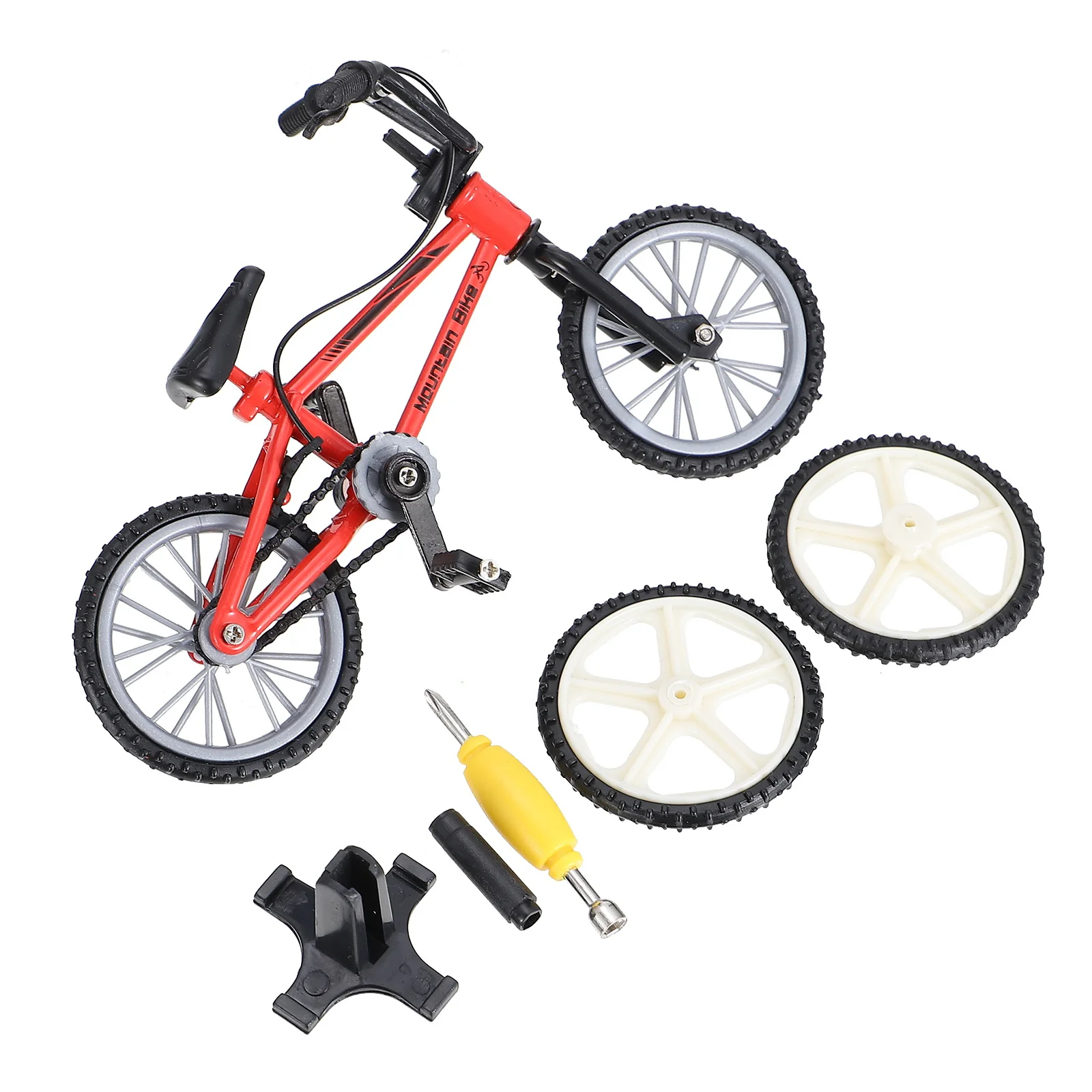 1Set Finger Alloy Bicycle Mini Mtb Realistic Details Easy Use Fun Game for Children Friends Gift Option Finger Bikes