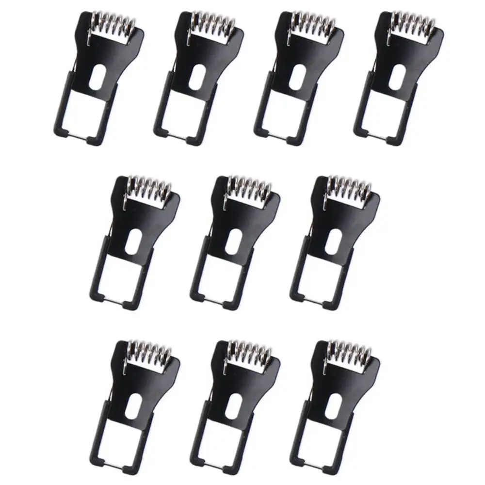 10pcs Cold-rolled Steel Downlight Spring Bracket Black 45mm Panel Lamp Spring Clip Silver 15mm Lamp Circlip Mounting Bracket