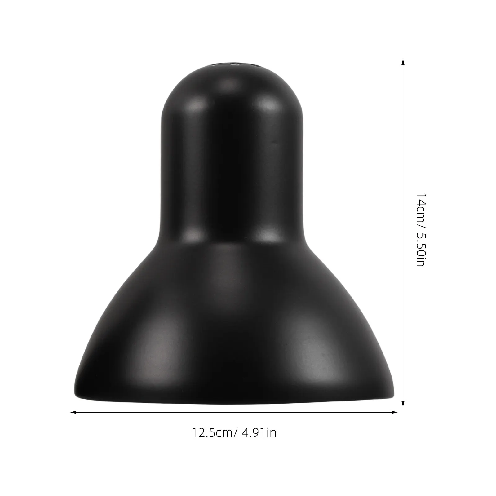 4Pcs Industrial Black Metal Lamp Shades Iron Replacement for Desk Table Lamps Office Study Reading Light Bankers Lamp Shade