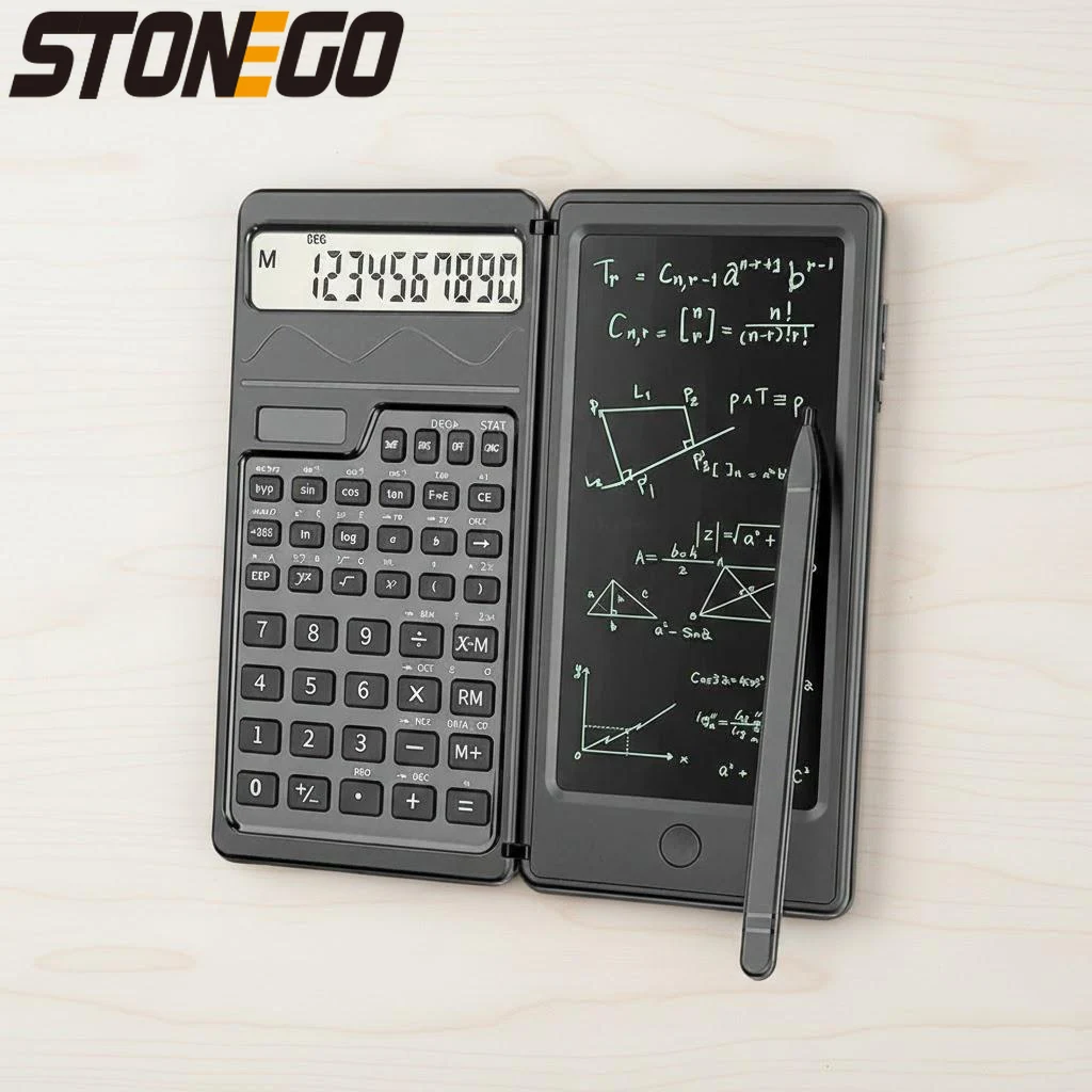 

Портативный калькулятор на солнечной энергии с функцией нулевого вычисления одним касанием и блокнотом для рукописного ввода для технического образования